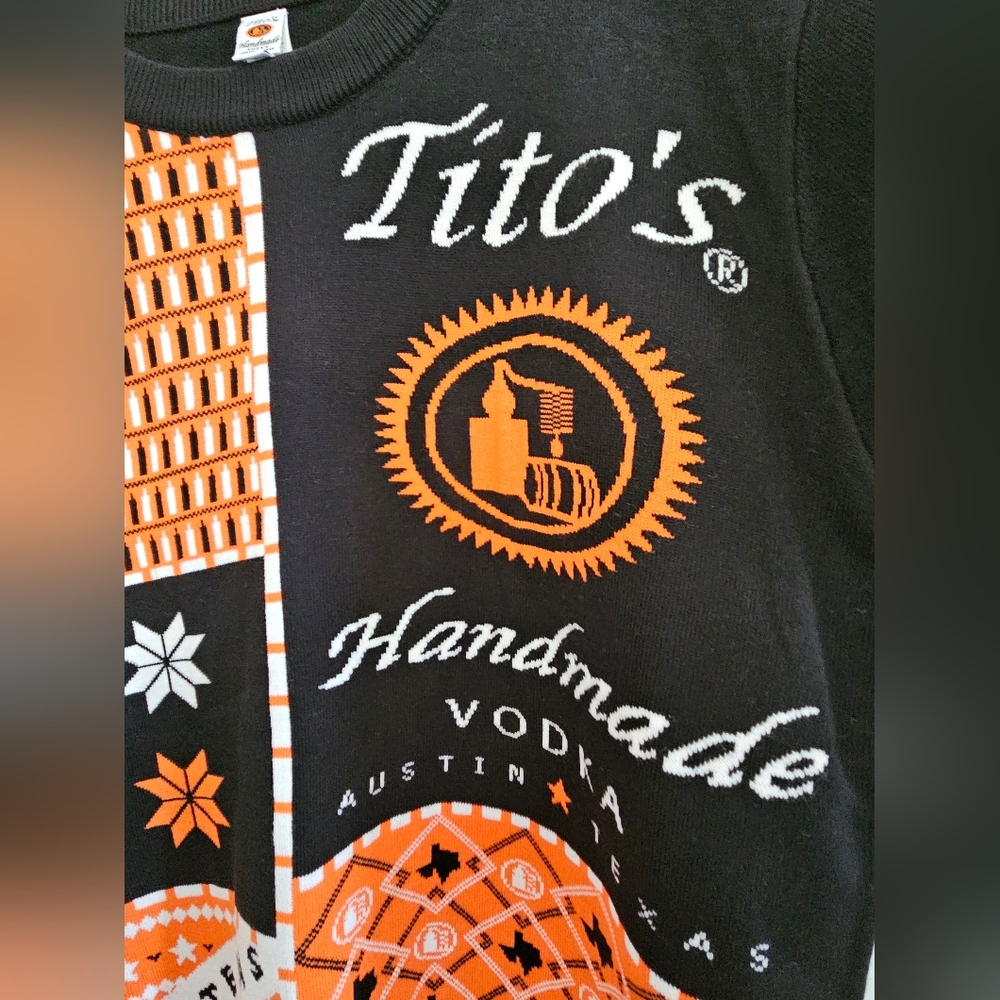 NWOT Tito's Vodka Christmas Ugly Sweater - Picture 3 of 4